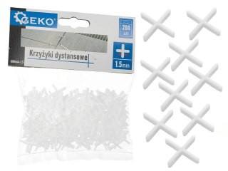 GEKO Krzyżyki dystansowe - 1,5mm - op.200szt (100) G00444-1,5