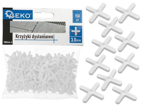 GEKO Krzyżyki dystansowe - 3,0mm - op.150szt (100) G00444-3