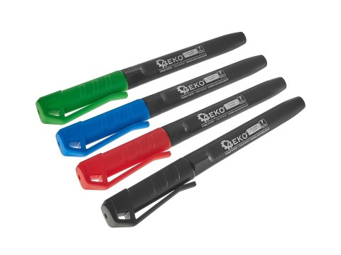 GEKO Marker budowlany permanentny mix kolor gruby - zestaw 4 szt (12/144) G29022