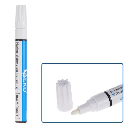 GEKO Marker olejowy permanentny biały (25/500) G29025