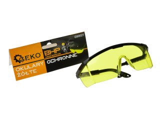 GEKO Okulary ochronne żółte (12/72/360/480) G90021