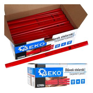 GEKO Ołówek stolarski 240mm HB 100el. - kartonik wystawowy (10) G29006