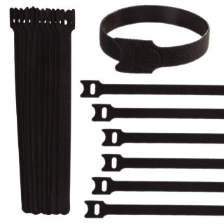 GEKO Opaska rzep - organizer do kabli 210mm x 12mm - zestaw 10szt (1000) G01400
