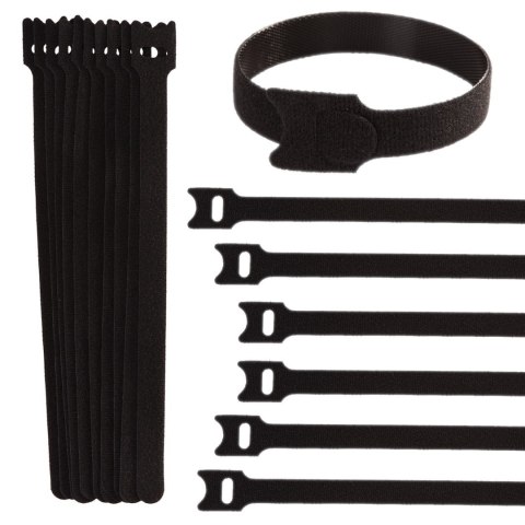 GEKO Opaska rzep - organizer do kabli 210mm x 12mm - zestaw 10szt (1000) G01400