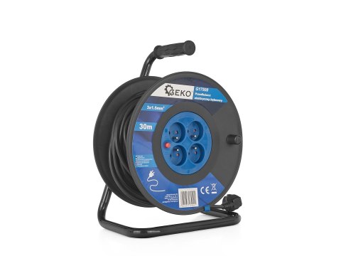 GEKO Przedłużacz elektryczny bębnowy 3x1.5mm2 30m (1) G17508