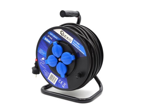 GEKO Przedłużacz elektryczny bębnowy 3x1.5mm2 50m IP44 (1) G17505