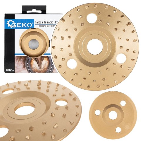 GEKO Tarcza do korekcji racic i kopyt 125mm - średnioziarnista (50) G81234