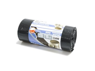 GEKO Worki na śmieci BARDZO MOCNE 120L (rolka 10szt) - czarne (18) G71263