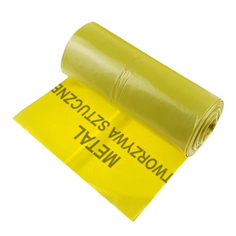 GEKO Worki na śmieci TWORZYWA SZTUCZNE I METALE BARDZO MOCNE 120L (rolka 10 szt) - żółte G71272