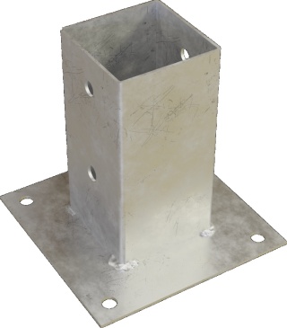 Kotwa ogrodowa płaska 121x150x180x1,8mm (1/-/294) STALCO KOP121180