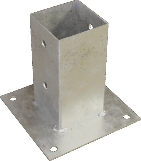 Kotwa ogrodowa płaska 121x150x180x1,8mm (1/-/294) STALCO KOP121180