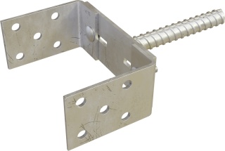 Łącznik belki regulowany 70-150x65x105x4mm (1/14/448) STALCO LBREG070150