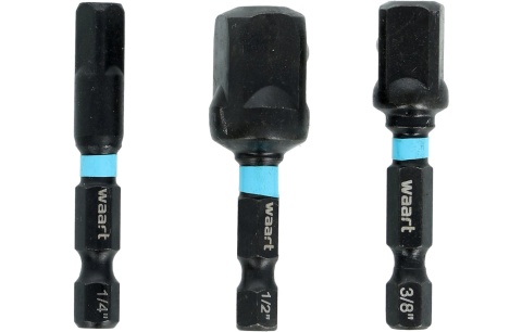 Waart Zestaw adapterów udarowych do wkrętarki 1/4 3/8 1/2 W29M949