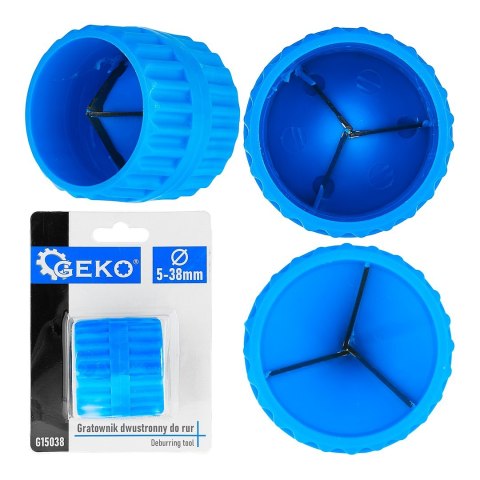 GEKO Gratownik dwustronny do rur 5-38mm (100) G15038