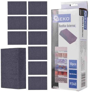 GEKO Kostka ścierna 70x100x25mm P240 (10/250) G78558