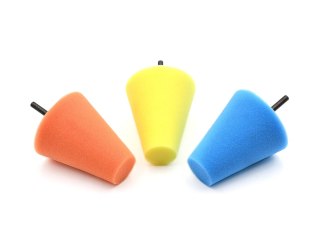 GEKO Kpl. gąbek polerskich stożkowych 3szt. na wiertarkę (50) G00328