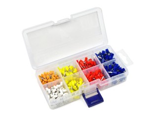 GEKO Kpl. tulejek, końcówek zarabiania kabli konektorów 500szt. (100) G03614