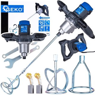 GEKO Mieszadło elektryczne do farb i zapraw 1200W 2biegi z dodatkowym mieszadłem (4) G80210