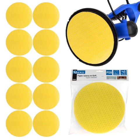 GEKO Papier ścierny na dysk - krążek z otworami 225mm P120 /żyrafa/ (10/100/500) G78684