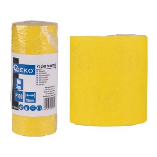 GEKO Papier ścierny - rolka 115mm x 3m P100 (100) G78444