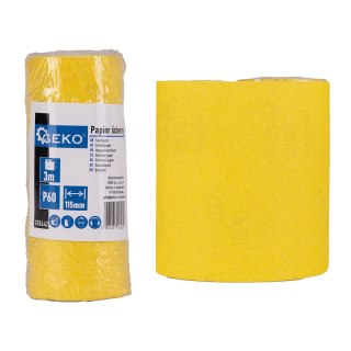 GEKO Papier ścierny - rolka 115mm x 3m P60 (100) G78442