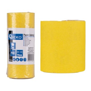 GEKO Papier ścierny - rolka 115mm x 3m P80 (100) G78443