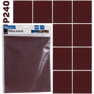GEKO Płótno ścierne - arkusz 230x280mm P240 (10/500) G78439