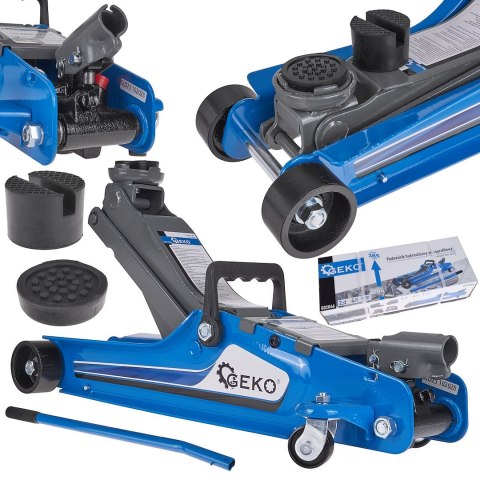 GEKO Podnośnik hydrauliczny 2,5T niskoprofilowy SMART + guma (1) G02046