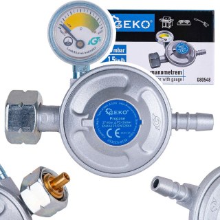 GEKO Reduktor gazowy z manometrem 37mbar 1,5kg/h (50) G80548