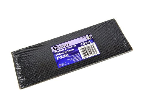 GEKO Siatka ścierna 105x280mm P220 (10/1000) G78577