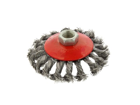 GEKO Szczotka druciana boczna pleciona 100mm M14 (100) G00605