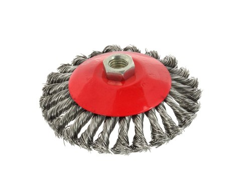 GEKO Szczotka druciana boczna pleciona 125mm M14(60) G00607