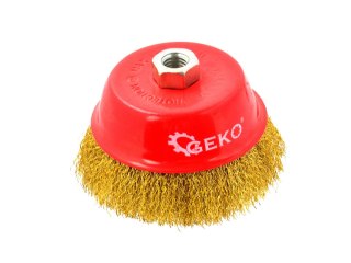 GEKO Szczotka druciana czołowa mosiężna 125mm/5" M14(30) G00591