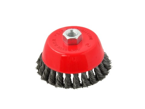 GEKO Szczotka druciana czołowa pleciona 100mm/4" M14(60) G00592