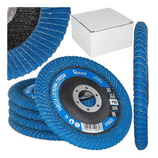 GEKO Tarcza listkowa CYRKON 125mm P80 do szlifowania spawów i krawędzi (5/100) G78533