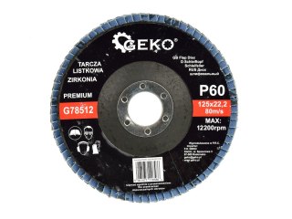 GEKO Tarcza listkowa"CYRKON" 125mm P60 GEKO PREMIUM(10/200) G78512