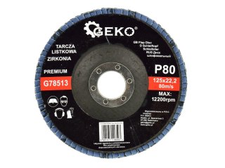 GEKO Tarcza listkowa"CYRKON" 125mm P80 GEKO PREMIUM (10/200) G78513