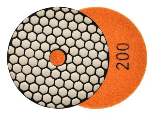 GEKO Tarcza polerska do szlifowania gresu na sucho 100mm GR200 (5/250) G78932