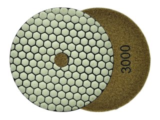 GEKO Tarcza polerska do szlifowania gresu na sucho 125mm GR3000 (5/25/250) G78943