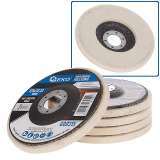 GEKO Tarcza polerska filcowa 125mm (5/200) G00315