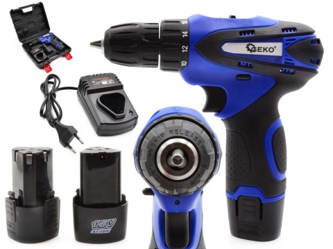 GEKO Wiertarko-Wkrętarka 18V Li-Ion 2xAKU (5) G80653