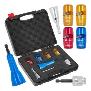 GEKO Zestaw do ściągania izolacji i skręcania przewodów na wkrętarkę (20) G01353