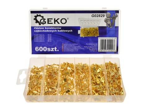 GEKO Zestaw konektorów samochodowych kablowych 600szt.(20) G02829