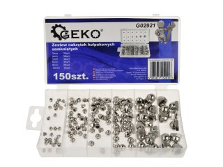 GEKO Zestaw nakrętek kołpakowych zamkniętych 150szt.(20) G02921