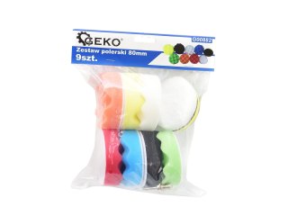 GEKO Zestaw polerski 80mm 9 szt. (40) G00882
