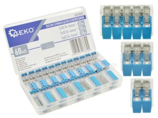 GEKO Zestaw szybkozłączek elektrycznych 60el. 0,2-4mm2 (100) G03080
