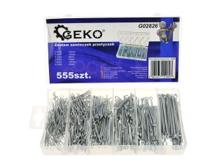 GEKO Zestaw zawleczek przetyczek 555szt. (20) G02826