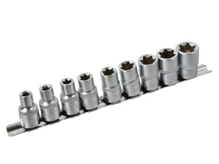 GEKO 10el.kpl.nasadek torx E10-24,1/2"na listwie GEKO(20) G10160