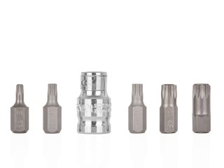 GEKO 6el. zestaw końcówek wkrętakowych SPLINE M5-M12 (10/100) G10042