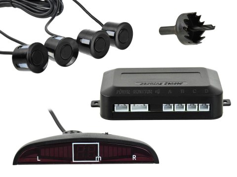 GEKO Czujnik parkowania - cofania z wyświetlaczem + 4 sensory (40) G02336